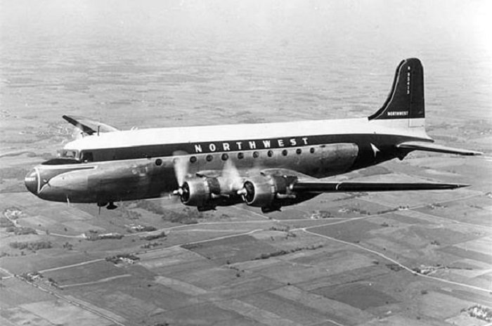 A DC-4 Aircraft Northwest Airlines Flight 2501